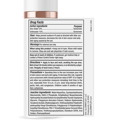 Anti-Aging Tinted Moisturizer with SPF 46. Universal Tint. All-In-One Light Sheer Coverage Tinted Face Sunscreen with Broad Spectrum Protection against UVA and UVB Rays. 1.7 Oz